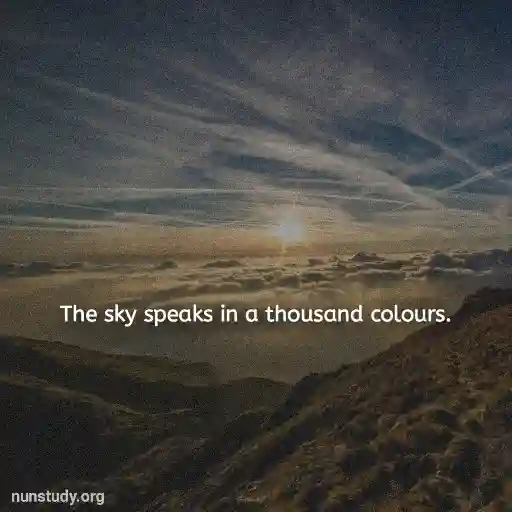 Sky Quotes For Instagram - Sky Captions Short in English
